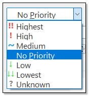 Seven priorities in EssentialPIM